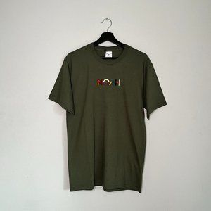 NWT- Noah NYC Olive Cotton Logo Tee- Medium